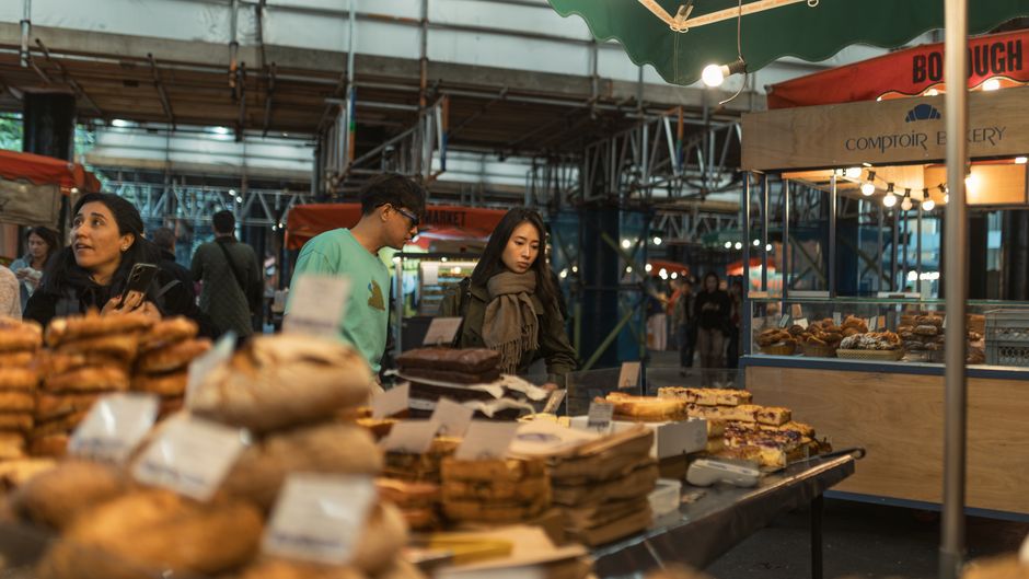 Street food internacional en Borough Market en 2026