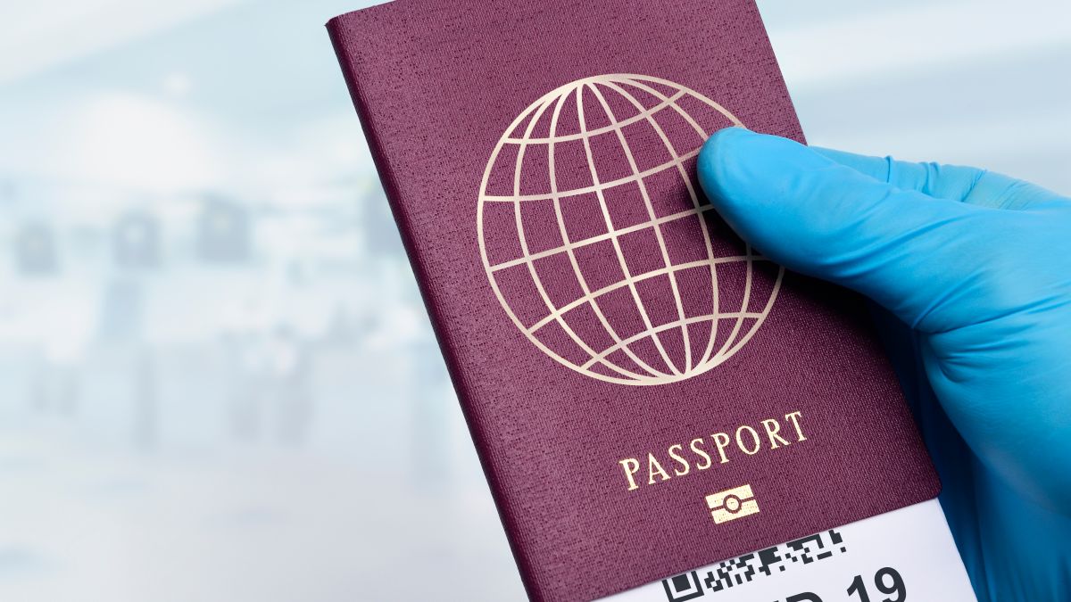 Familia española pasando el control de fronteras del Reino Unido
