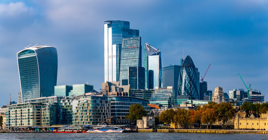 Rascacielos de la City vistos desde Horizon 22 en Londres